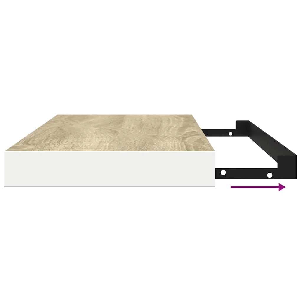 polki-scienne-mdf-debowe-biale-90x235x38cm-stan-nowy
