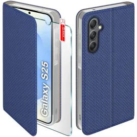 etui-z-klapka-do-samsung-s25-zamykane-granatowe-futeral-szklo-9h