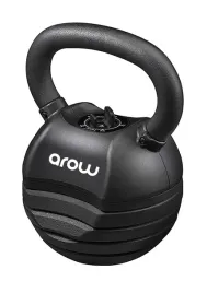 kettlebell-regulowany-hantel-18-kg-5-poziomow-obciazenia-gumowany-czarny