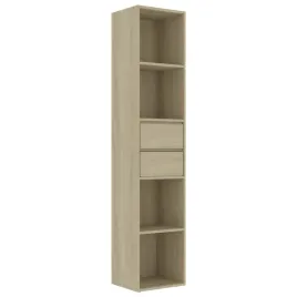 regal-dab-sonoma-4-polki-2-szuflady-36x30x171-cm