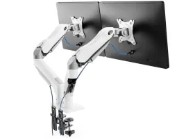 bialy-uchwyt-biurkowy-huanuo-na-dwa-monitory-1332-pelny-obrot-hnds6w