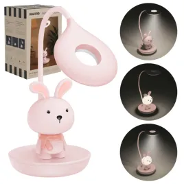 lampka-nocna-biurkowa-3w1-dotykowa-elastyczna-stojacy-kroliczek-led-usb