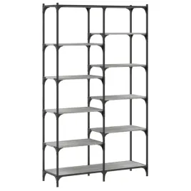 biblioteczka-drewnopochodna-100x32x170-cm-szary-dab