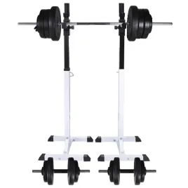 stojak-na-sztange-z-zestawem-80-kg-bialo-czarny-50x48x-107-165-cm