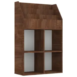 regal-na-czasopisma-dzieciecy-brazowy-dab-71x30x114-cm