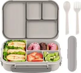 boxy-na-jedzenie-bento-box-ciemno-szary-sztucce-z-pudeleczkiem