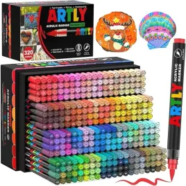 zestaw-320-sztuk-akrylowych-markerow-w-roznych-kolorach-artly