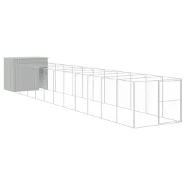 buda-dla-psa-z-wybiegiem-jasnoszary-214x1273x181cm