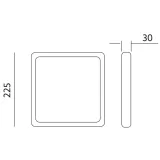 led-sigaro-square-18w-4000k-premium-stan-nowy