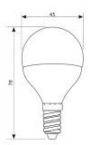 led-mb-45w-e14-6000k-stan-nowy