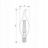 led-fde-4w-e14-3000k-stan-nowy