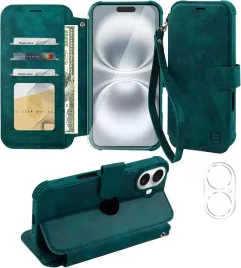 vanavagy-etui-skorzane-portfel-do-iphone-16-szklo-aparat-lcd-turkusowe