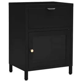 stolik-nocny-stalowo-szklany-czarny-40x30x545-cm