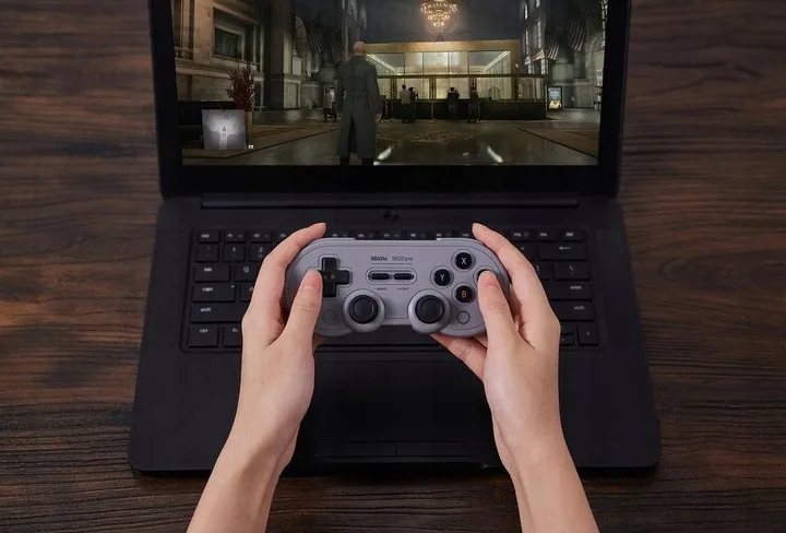 kontroler-8bitdo-sn30-pro-gamepad-hall-ed-gray-pc-switch-android-mac-szary-stan-nowy-producent-8bitdo