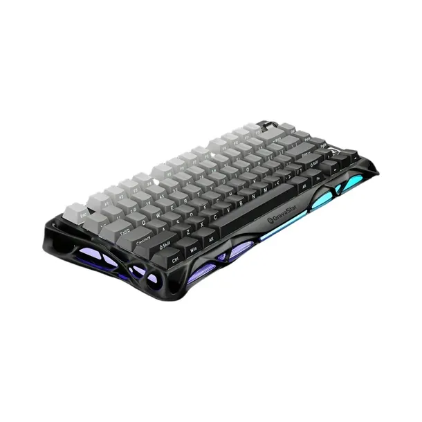 Klawiatura mechaniczna bezprzewodowa GravaStar Mercury K1 Kailh Pink czarna