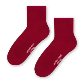 steven-130-skarpety-damskie-merynos-bordo-38-40