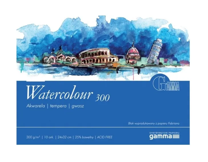 Blok Do Akwareli Gamma Watercolour 300g 24x32