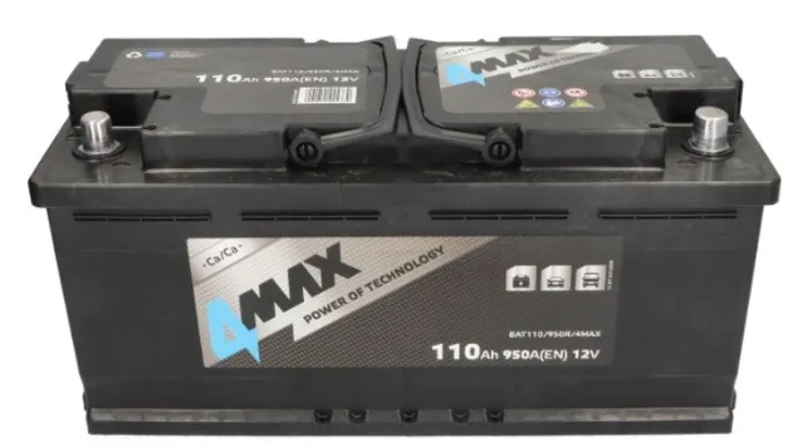AKUMULATOR 12V 4MAX 110AH 950A  P+, RADOM