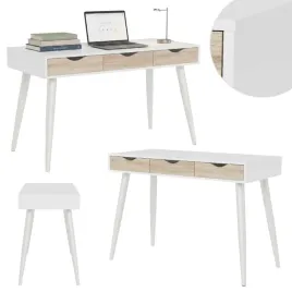 biurko-komputerowe-z-3-szufladami-dab-skandynawskie-biale-pod-laptop-stolik