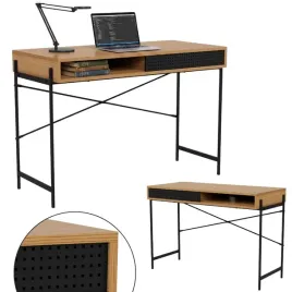 biurko-komputerowe-z-przesuwnymi-drzwiczkami-loft-czarno-debowe-do-biura