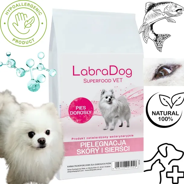LabraDog Superfood  Hydrolizowany Łosoś Pielęgnacja skóry i sierści 10kg