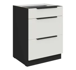 dolna-szafka-kuchenna-adel-60-cm-z-szufladami-czarny-korpus-biale-fronty
