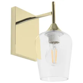 lampa-scienna-kinkiet-zloty-przezroczysty-klosz