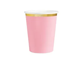 kubeczki-papierowe-rozowe-ze-zlotym-brzegiem-220-ml-6-szt