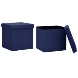 stolek-skladany-z-mdf-lnem-niebieski-38x38x38cm