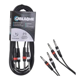 kabel-audio-przewod-jack-mono-63mm-2-x-jack-mono-63-6-metrow-cable4me