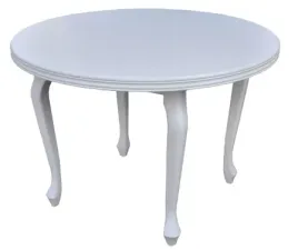 stol-rozkladany-okragly-bialy-110cm-2x50-mdf-arjar