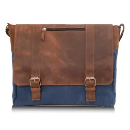 belveder-torba-vintage-skora-i-plotno-z-klapa-niebiesko-brazowa-bc61knn