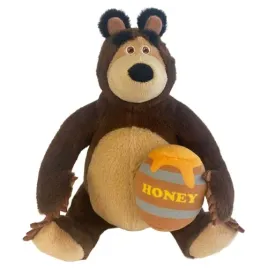 mis-maskotka-masza-i-niedzwiedz-z-beczka-miodu-przytulanka-oryginal-25-cm