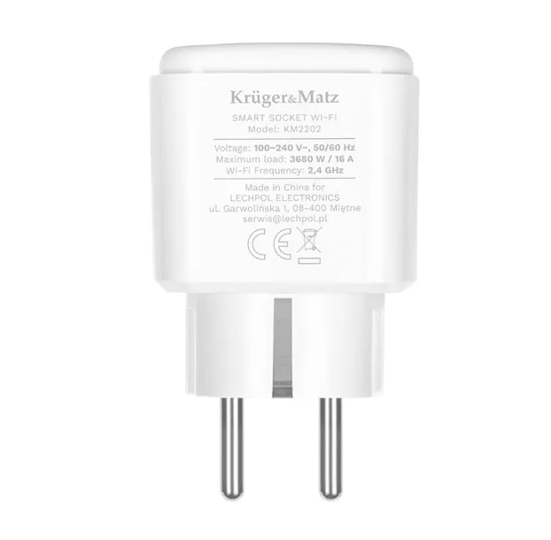 inteligentne-gniazdko-wifi-krugerandmatz-connect-p4-biale-timer-tuya-km2202-komunikacja-wifi