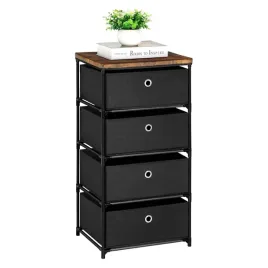 komoda-4-szuflady-organizer-do-sypialni-garderoby-przedpokoju-czarna