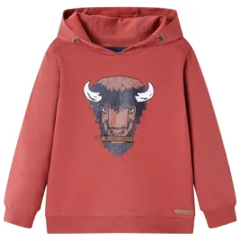 dziecieca-bluza-z-kapturem-rozmiar-104-palona-czerwien-nadruk-wolu