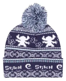 zimowa-czapka-beanie-disney-lilo-and-stitch-z-pomponem-wzor-fair-isle