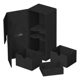 ultimate-guard-twin-flip-n-tray-266-xenoskin-czarny-organizer-kart