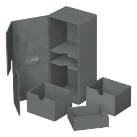 ultimate-guard-twin-flip-n-tray-266-xenoskin-szary-pojemnik-na-karty