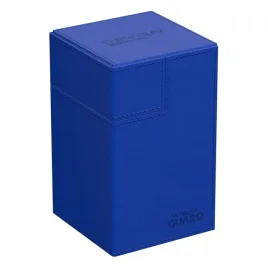 ultimate-guard-flip-n-tray-100-xenoskin-niebieski-pojemnik-na-karty