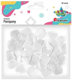 titanum-pompony-akrylowe-25-mm-biale-30-szt