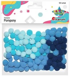 titanum-pompony-poliestrowe-10-mm-niebieskie-120-szt