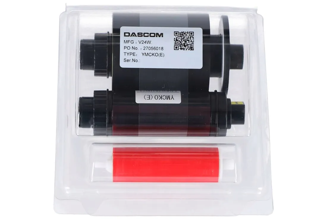 tasma-barwiaca-do-drukarki-kart-plastikowych-dascom-27056018-ymcko-e-stan-nowy