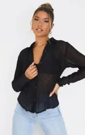 czarna-prazkowana-koszula-prettylittlething-xxl