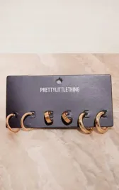 3-pak-zlotych-kolczykow-prettylittlething-one-size