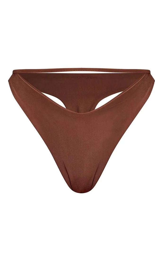brazowy-dol-od-bikini-prettylittlething-m-stan-nowy