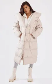 bezowa-kurtka-midi-prettylittlething-xl
