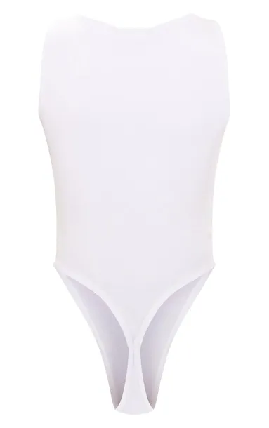 biale-dopasowane-body-prettylittlething-l-stan-nowy
