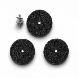 3x-tarcza-wlokninowa-do-usuwania-rdzy-farby-100mm-m14-czarna-trzpien-6-mm
