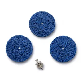 3x-dysk-krazek-nylonowy-wloknina-scierna-rdzy-szpachli-150-blue-trzpien-6mm